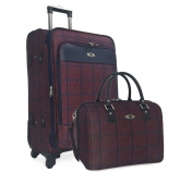 Набор: чемодан + сумочка Borgo Antico. 6093 bordo 26/18